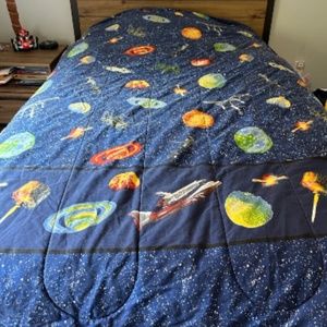 Comforter Outer Space Themed